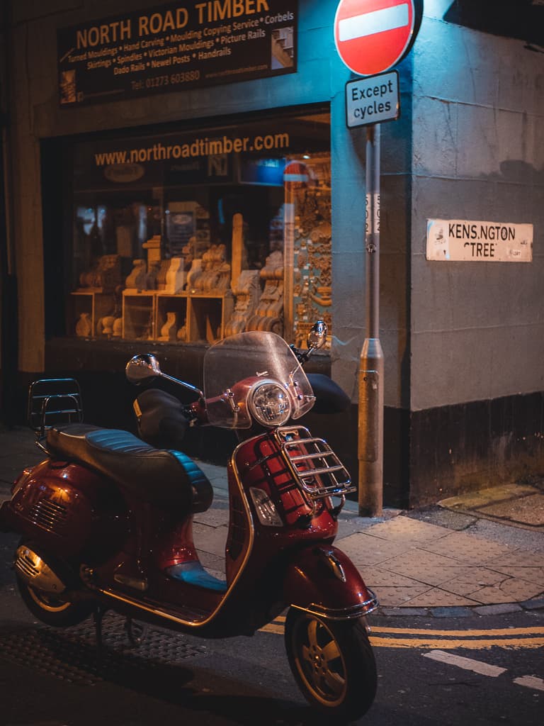 Brighton night street scene
